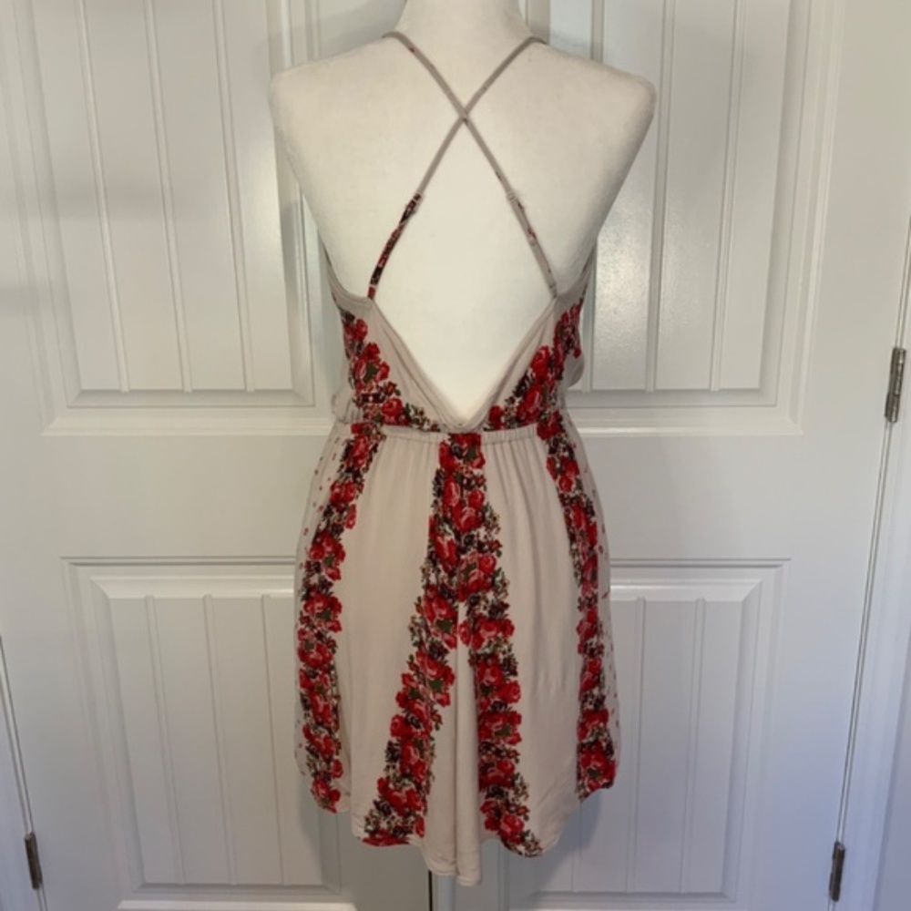 Free People Backless Floral Mini-Dress - Picture 9 of 9